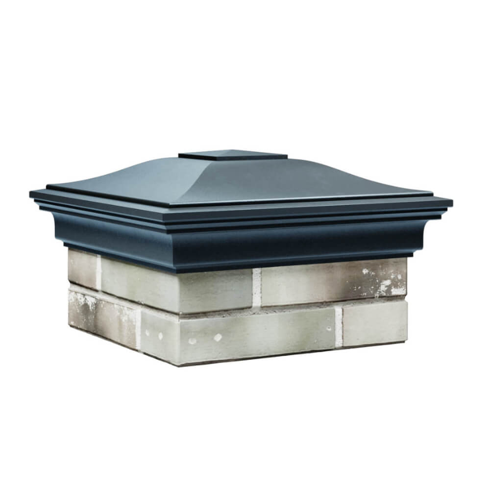 Колпак Zking Монблан Серый на столб 1.5х1.5 еврокирпича 0.7НФ (355х355мм) в Сыктывкаре фото