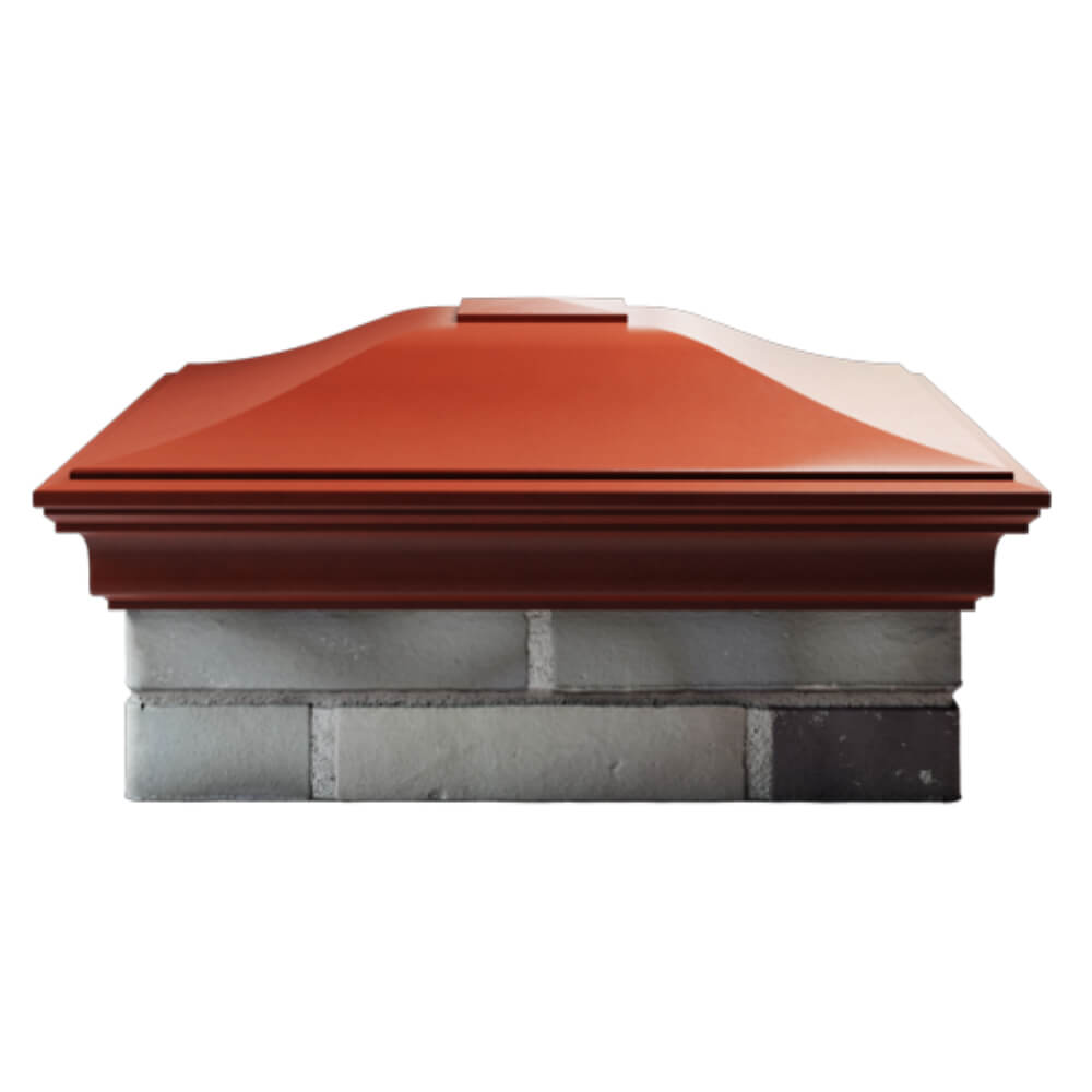 Колпак Zking Монблан Красный на столб 2х2 кирпича (515х515мм) в Сыктывкаре фото