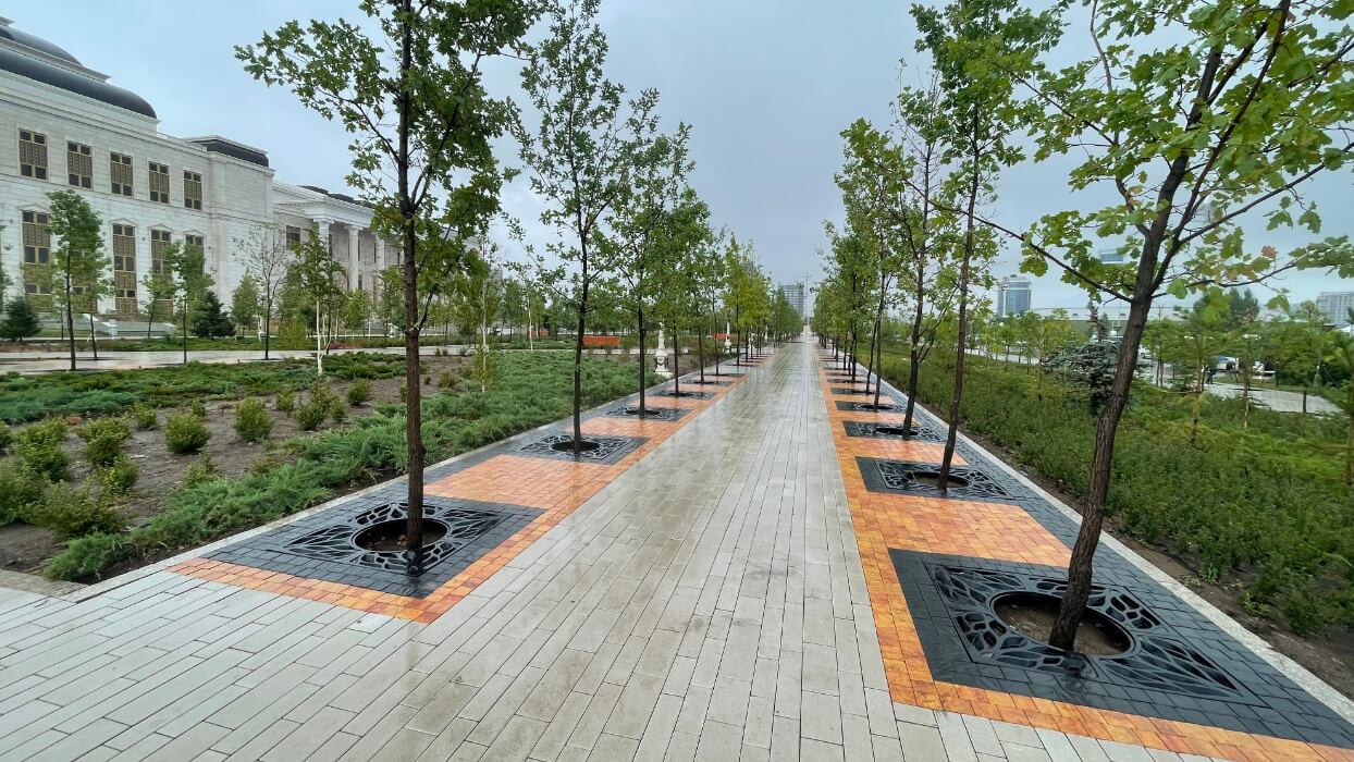 Приствольная решетка для дерева ZKING CRUST 1.2х1.2м Черная в Сыктывкаре фото