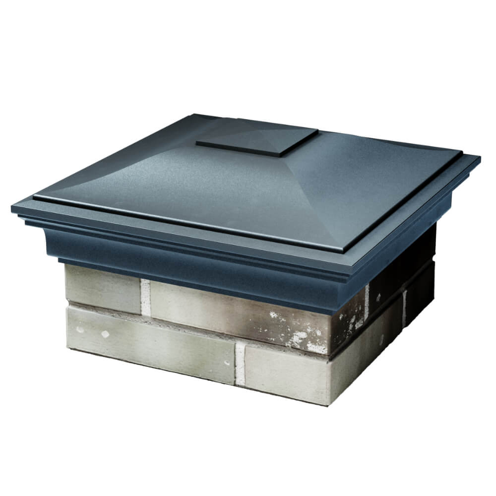 Колпак Zking Монблан Серый на столб 1.5х1.5 кирпича (385х385мм) в Сыктывкаре фото