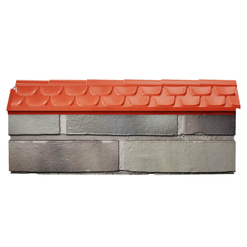 Парапет Zking Эльбрус Красный с посадкой на 0.5 кирпича (130мм) в Сыктывкаре фото