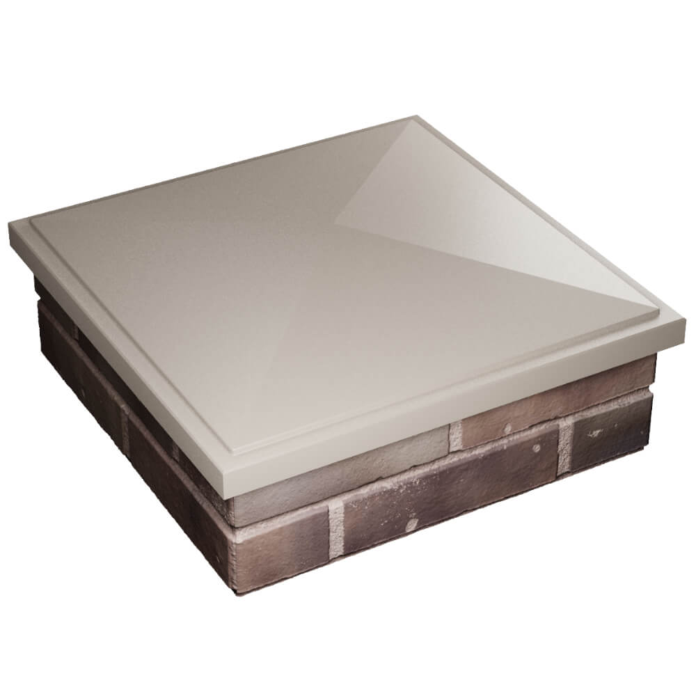 Колпак Zking БонаМоно Бежевый на столб 2х2 кирпича (515х515, 530х530мм) в Сыктывкаре фото