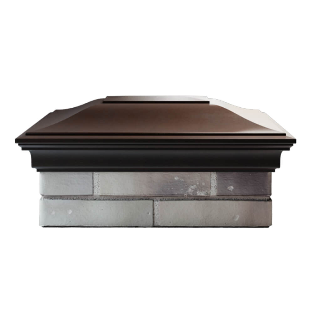 Колпак Zking Монблан Коричневый на столб 2х1.5 кирпича (515х385мм) в Сыктывкаре фото