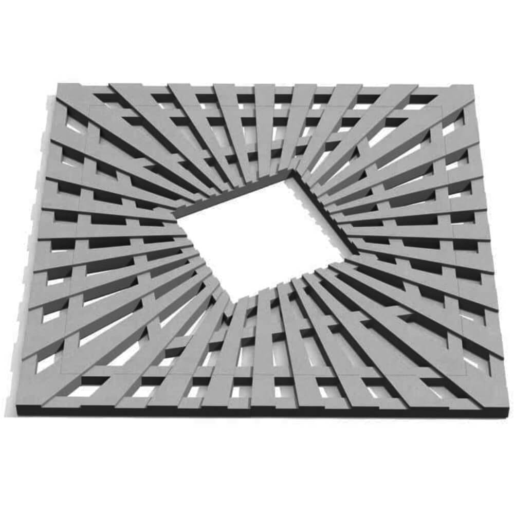 Приствольная решетка для дерева ZKING ATMOSPHERE 1.2х1.2м Серая Сыктывкар фото