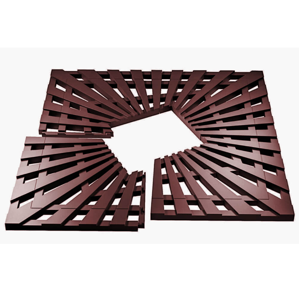 Приствольная решетка для дерева ZKING ATMOSPHERE 1.2х1.2м Коричневая в Сыктывкаре фото