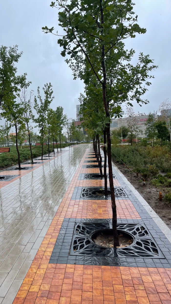 Приствольная решетка для дерева ZKING CRUST 1.2х1.2м Черная в Сыктывкаре фото