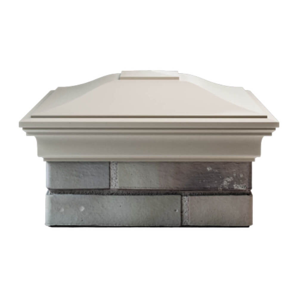 Колпак Zking Монблан Бежевый на столб 1.5х1.5 еврокирпича 0.7НФ (355х355мм) Сыктывкар фото