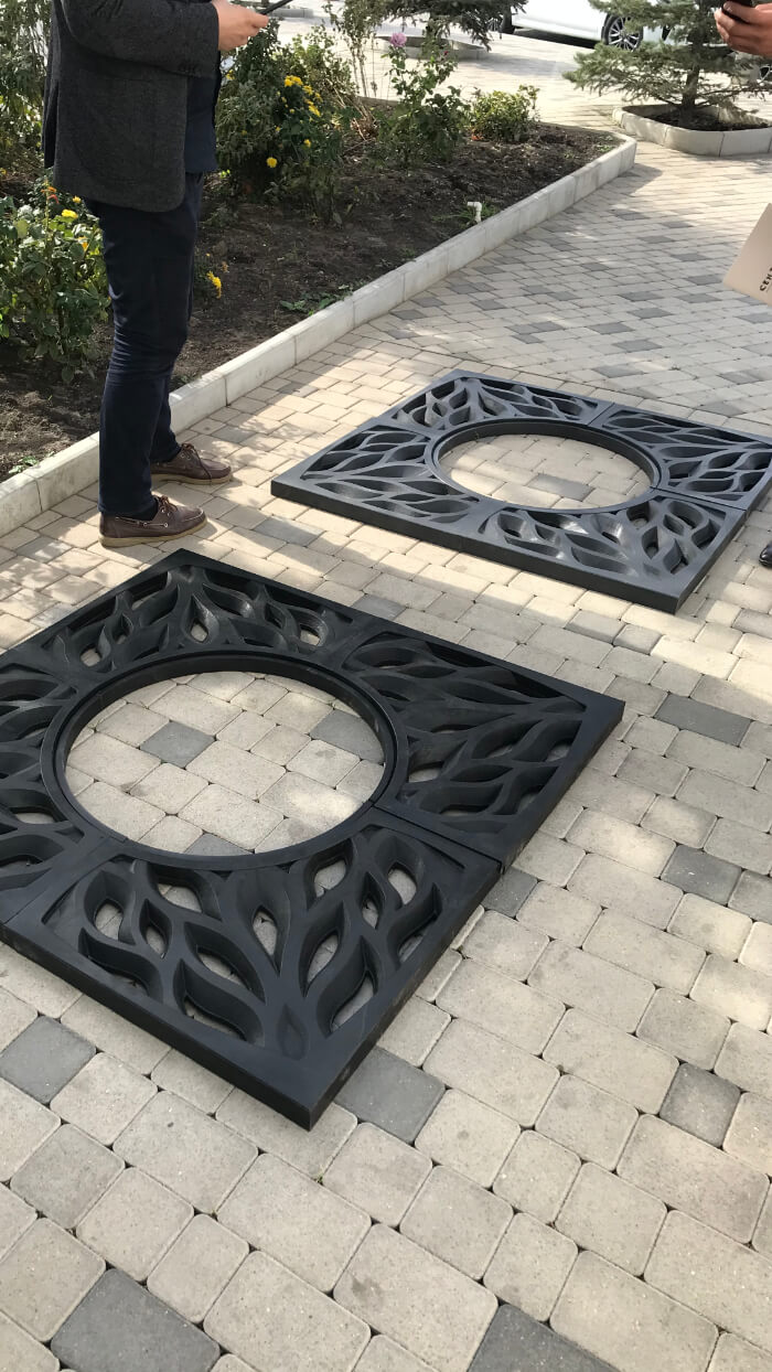 Приствольная решетка для дерева ZKING CRUST 1.2х1.2м Черная в Сыктывкаре фото