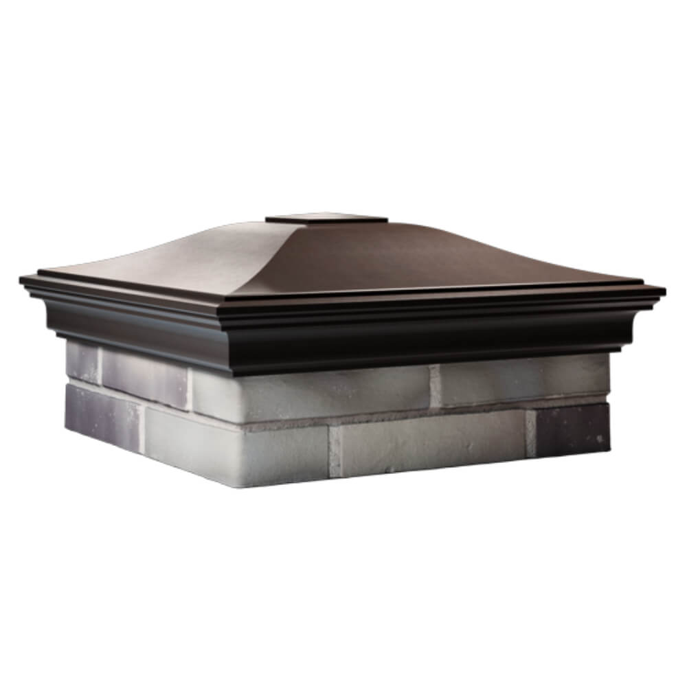 Колпак Zking Монблан Коричневый на столб 2х2 кирпича (515х515мм) в Сыктывкаре фото