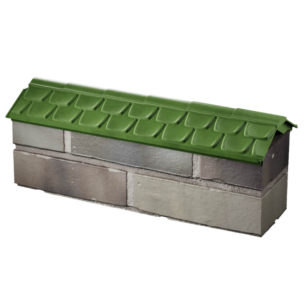 Парапет Zking Эльбрус Зеленый с посадкой на 0.5 кирпича (130мм) в Сыктывкаре фото