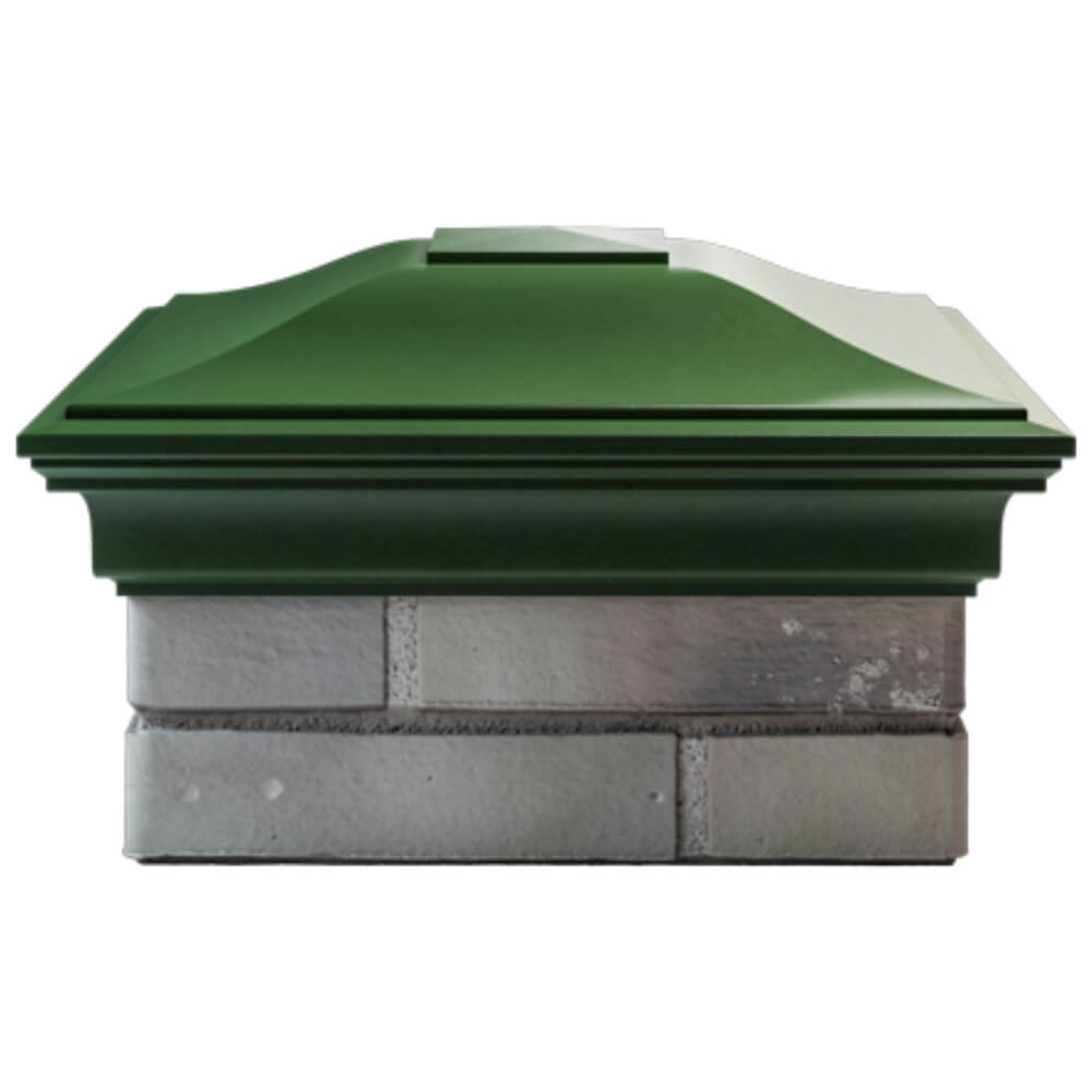 Колпак Zking Монблан Зеленый на столб 1.5х1.5 кирпича (385х385мм) Сыктывкар фото