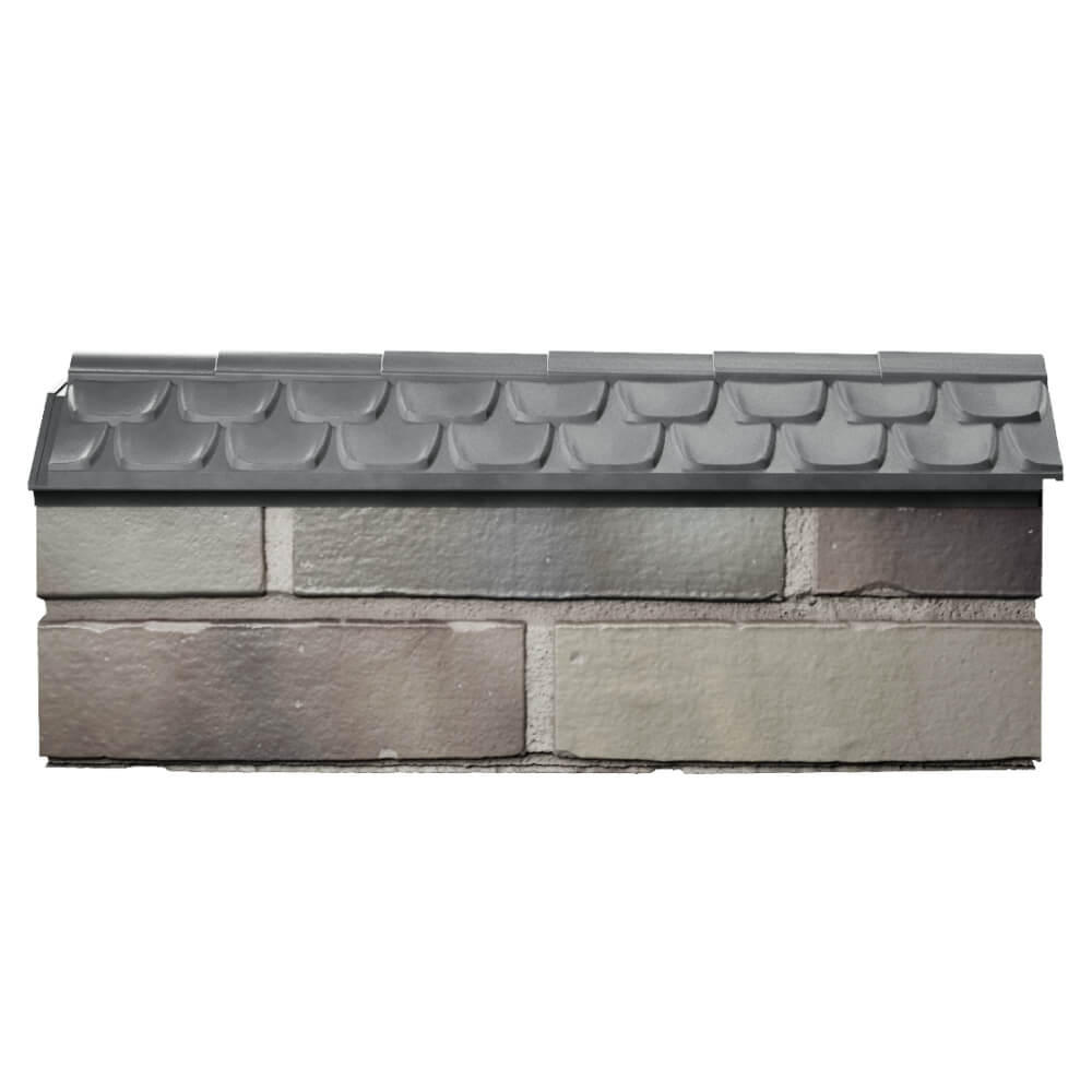 Парапет Zking Эльбрус Серый с посадкой на 0.5 кирпича (130мм) в Сыктывкаре фото