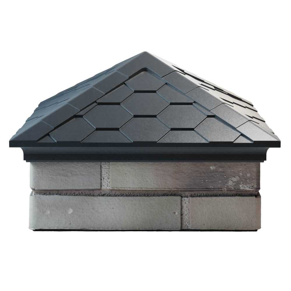 Колпак Zking Эверест Серый на столб 1.5х1.5 кирпича (390х390мм) Сыктывкар фото