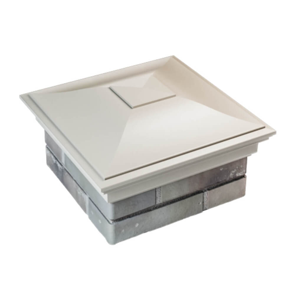 Колпак Zking Монблан Бежевый на столб 1.5х1.5 еврокирпича 0.7НФ (355х355мм) в Сыктывкаре фото