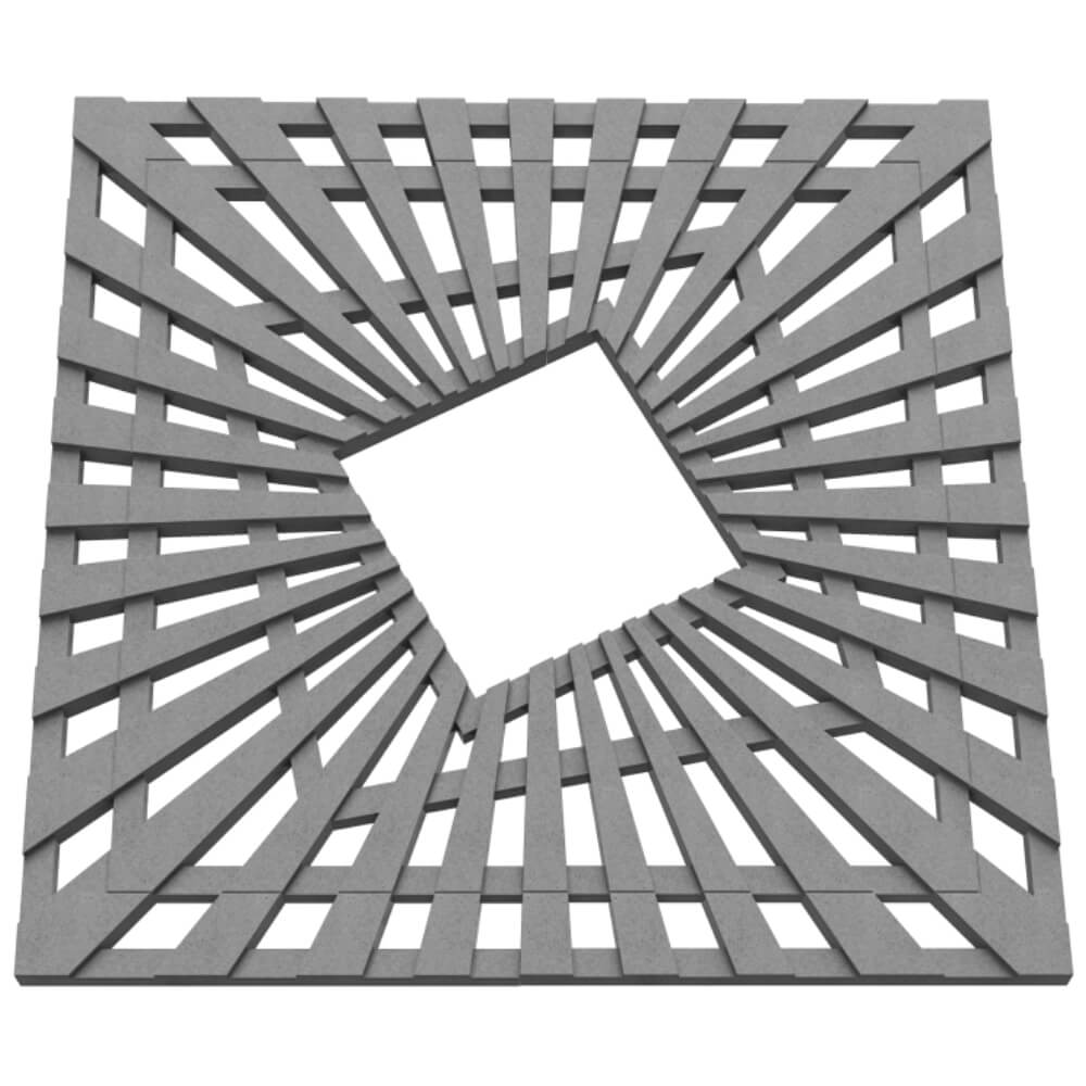 Приствольная решетка для дерева ZKING ATMOSPHERE 1.2х1.2м Серая в Сыктывкаре фото