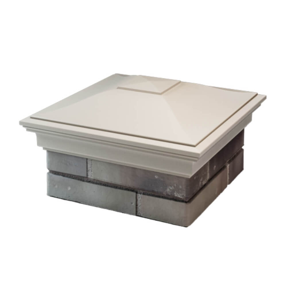 Колпак Zking Монблан Бежевый на столб 1.5х1.5 еврокирпича 0.7НФ (355х355мм) в Сыктывкаре фото