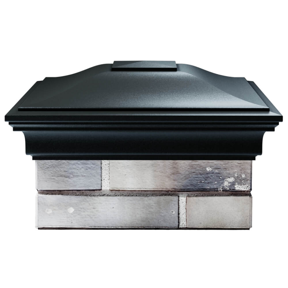 Колпак Zking Монблан Черный на столб 1.5х1.5 кирпича (385х385мм) Сыктывкар фото