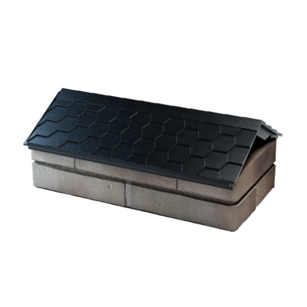 Парапет Zking Эверест Черный с посадкой на 1 кирпич (200/225/255мм) в Сыктывкаре фото