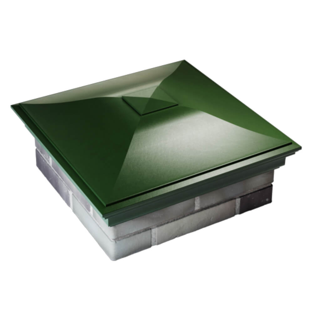 Колпак Zking Монблан Зеленый на столб 2х2 кирпича (515х515мм) Сыктывкар фото