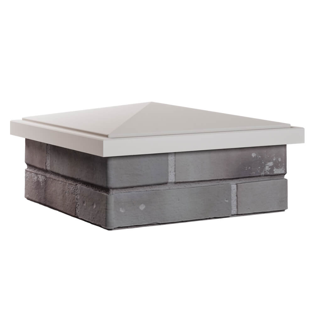 Колпак Zking БонаМоно Бежевый на столб 1.5х1.5 кирпича (385х385, 400х400мм) в Сыктывкаре фото