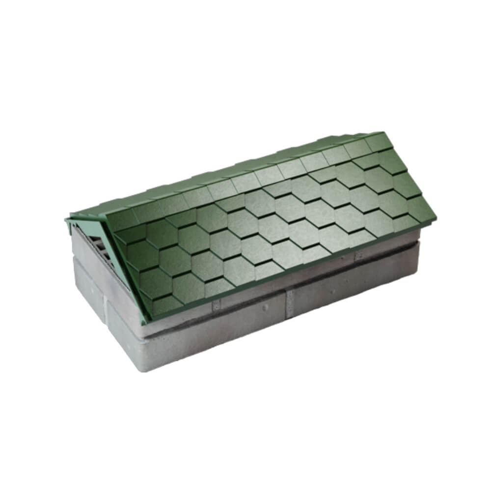 Парапет Zking Эверест Зеленый с посадкой на 1 кирпич (200/225/255мм) в Сыктывкаре фото