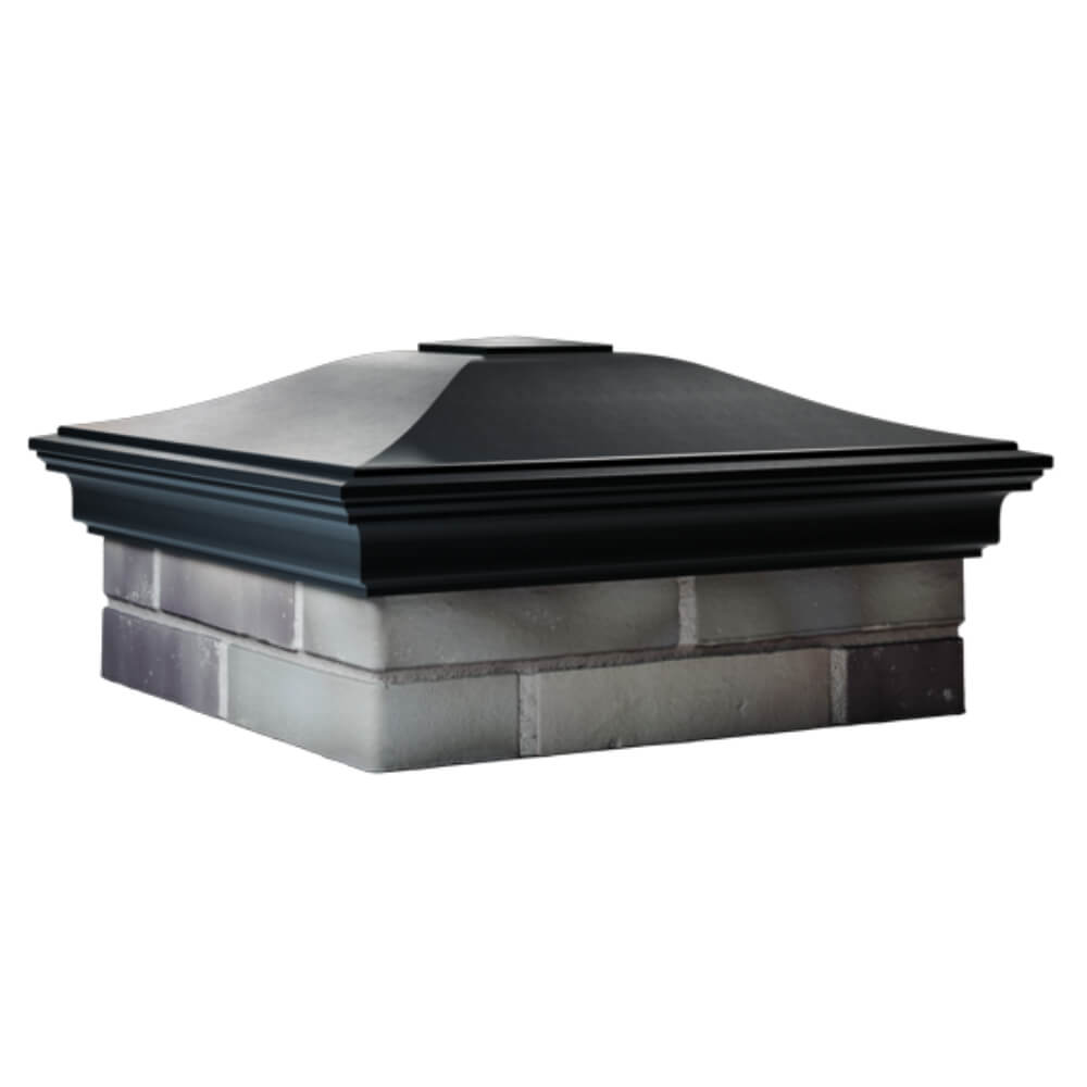 Колпак Zking Монблан Черный на столб 2х2 кирпича (515х515мм) в Сыктывкаре фото