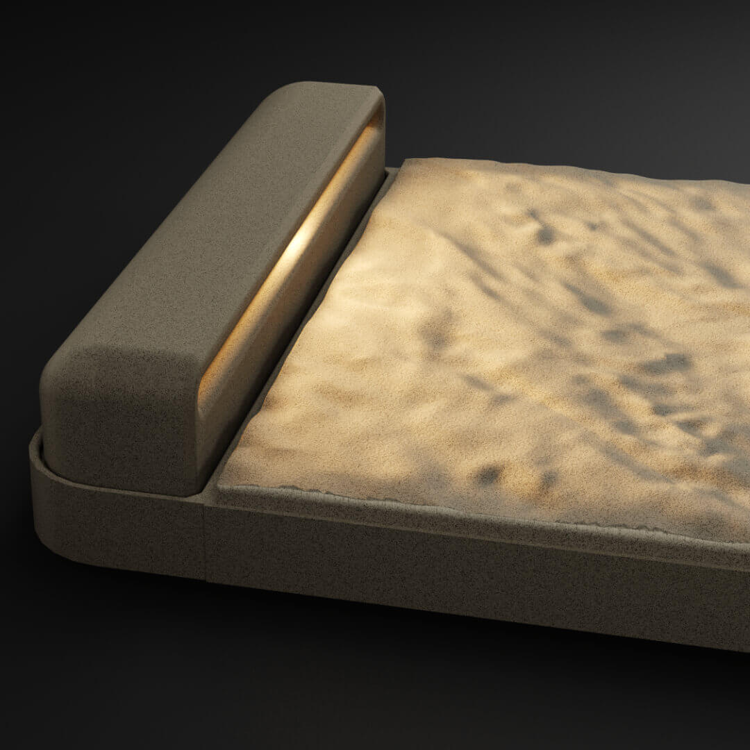 LED Светильник для шаговой плиты STONE Светлая Галька 330х75х98мм Сыктывкар фото