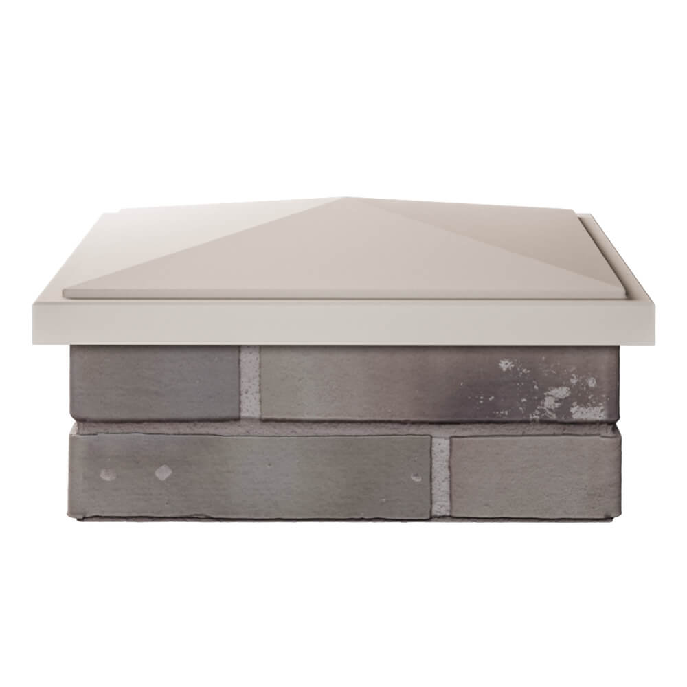 Колпак Zking БонаМоно Бежевый на столб 1.5х1.5 кирпича (385х385, 400х400мм) Сыктывкар фото