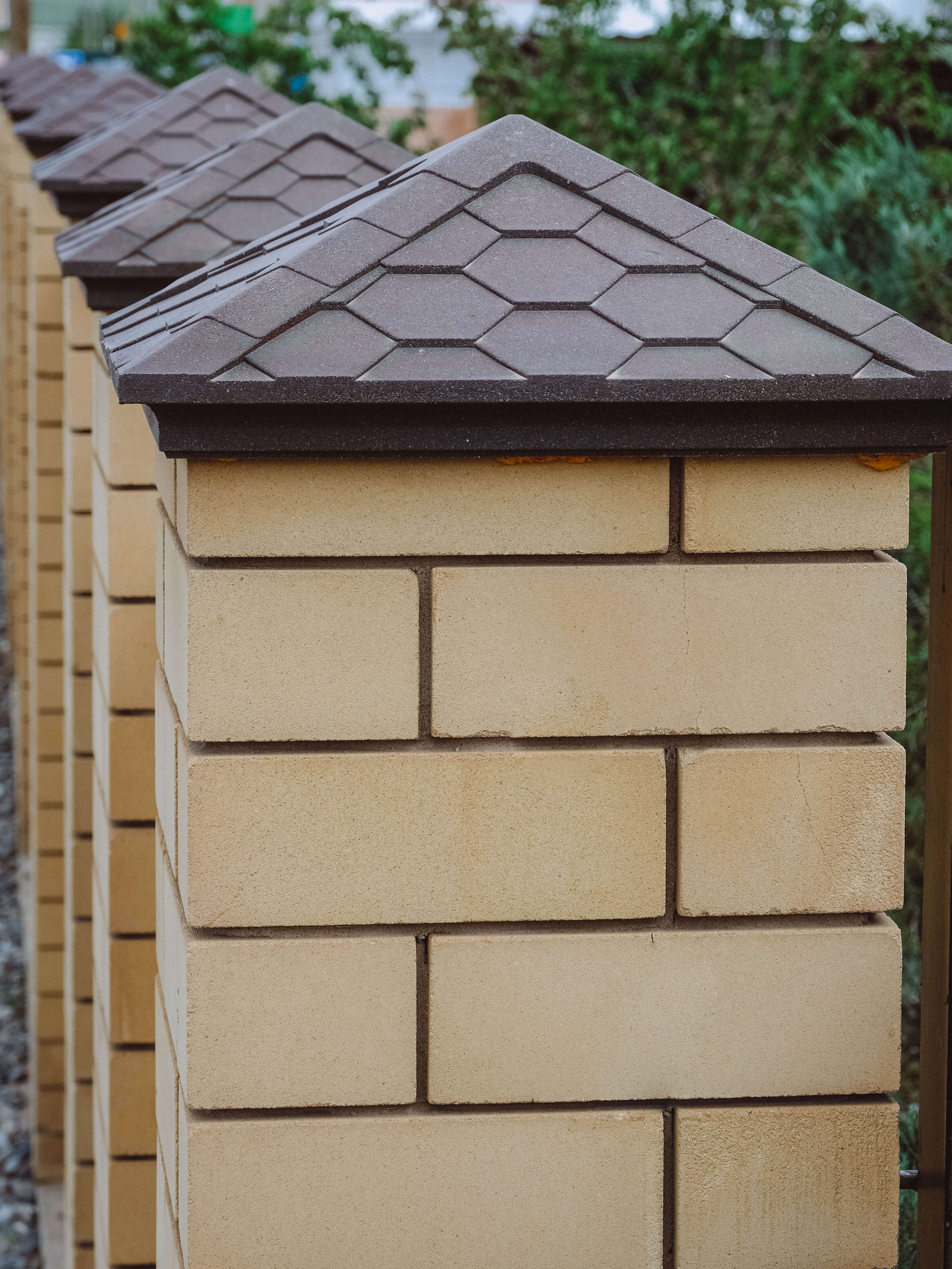 Колпак Zking Эверест Коричневый на столб 1.5х1.5 кирпича (390х390мм) в Сыктывкаре фото