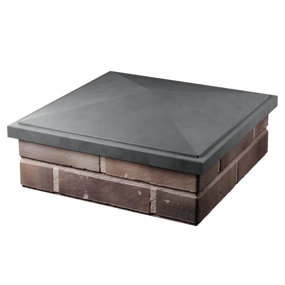 Колпак Zking БонаМоно Серый на столб 2х2 кирпича (515х515, 530х530мм) в Сыктывкаре фото