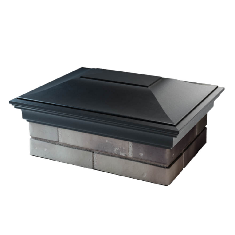 Колпак Zking Монблан Черный на столб 2х1.5 кирпича (515х385мм) в Сыктывкаре фото