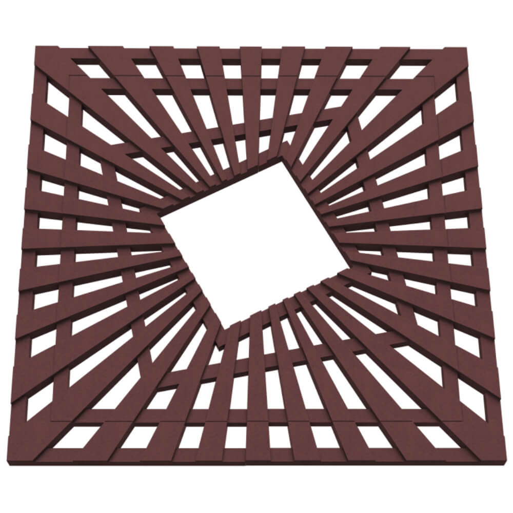 Приствольная решетка для дерева ZKING ATMOSPHERE 1.2х1.2м Коричневая в Сыктывкаре фото