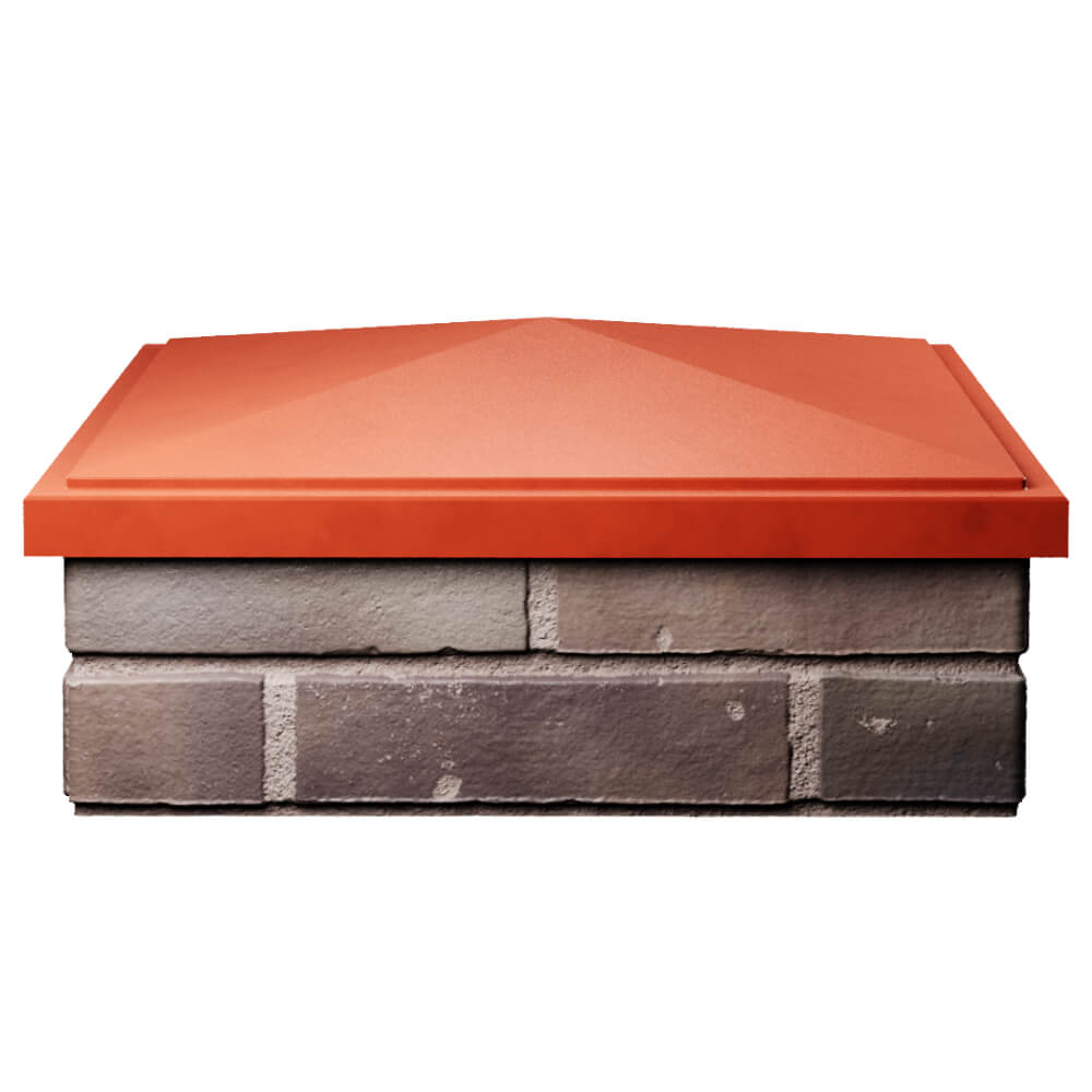 Колпак Zking БонаМоно Красный на столб 2х2 кирпича (515х515, 530х530мм) Сыктывкар фото