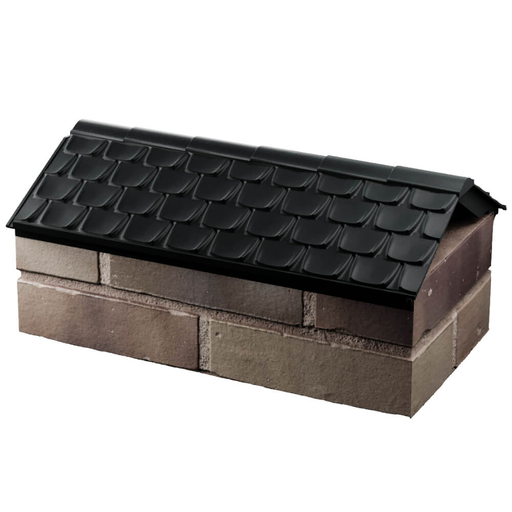 Парапет Zking Эльбрус Черный с посадкой на 1 кирпич (255мм) в Сыктывкаре фото