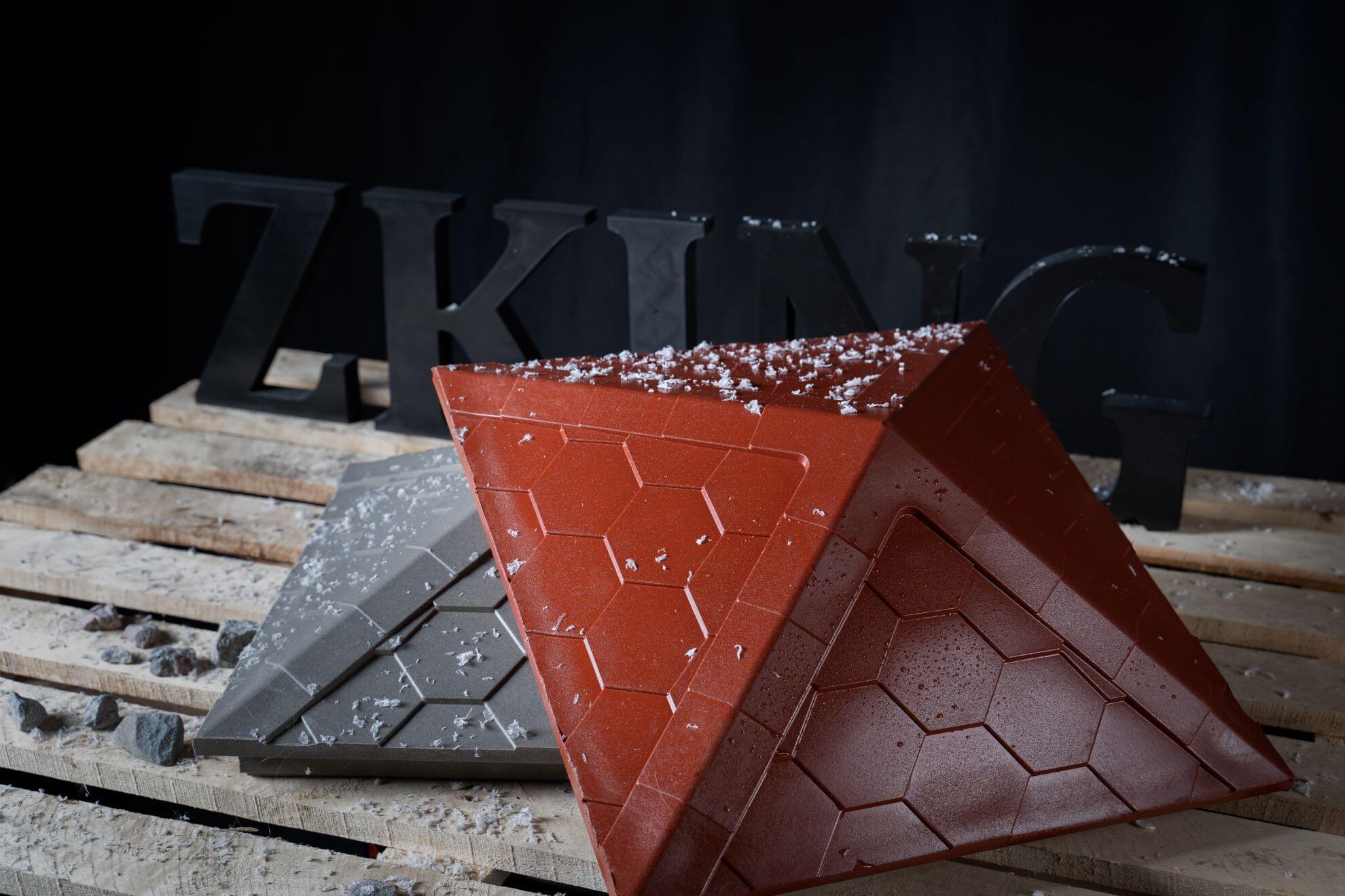 Колпак Zking Эверест Красный на столб 1.5х1.5 кирпича (390х390мм) в Сыктывкаре фото