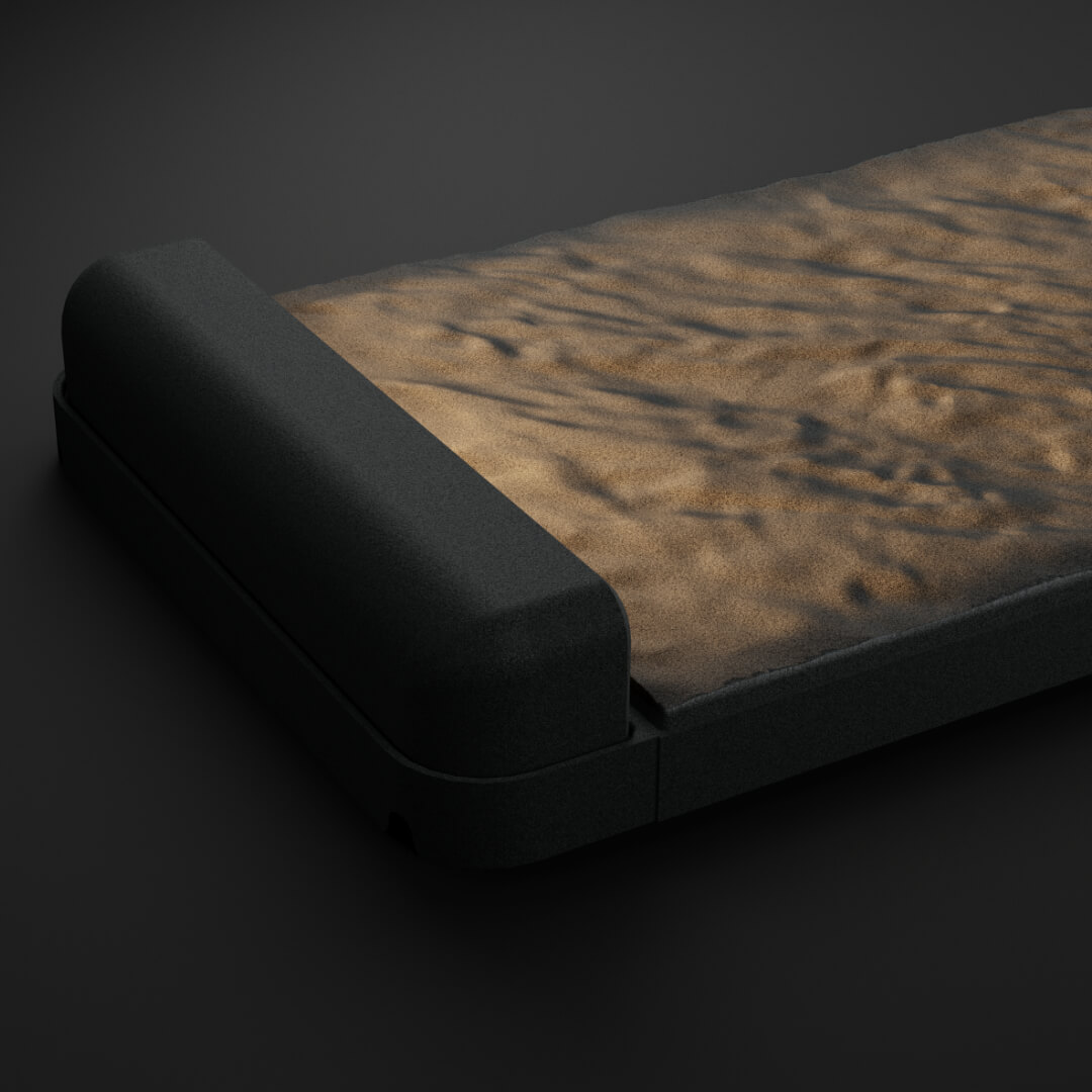 LED Светильник для шаговой плиты STONE Графитовый Серый 330х75х98мм в Сыктывкаре фото