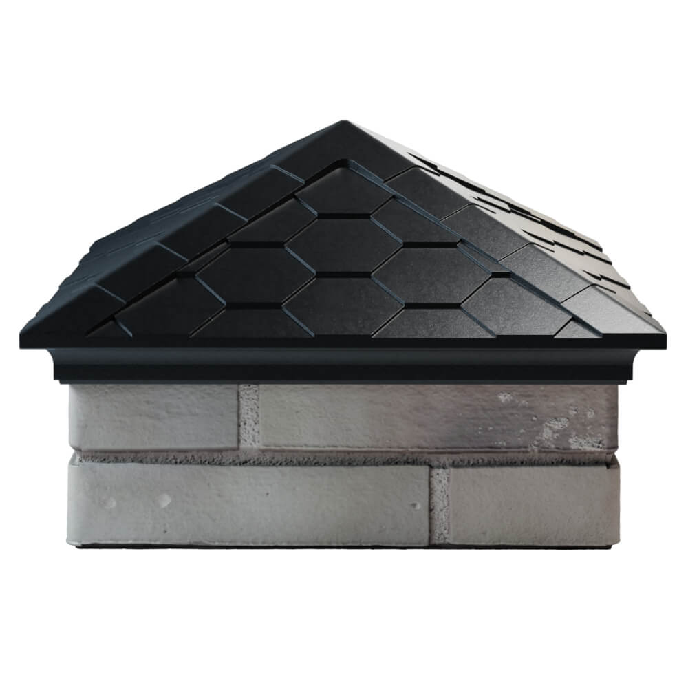 Колпак Zking Эверест Черный на столб 1.5х1.5 кирпича (390х390мм) Сыктывкар фото