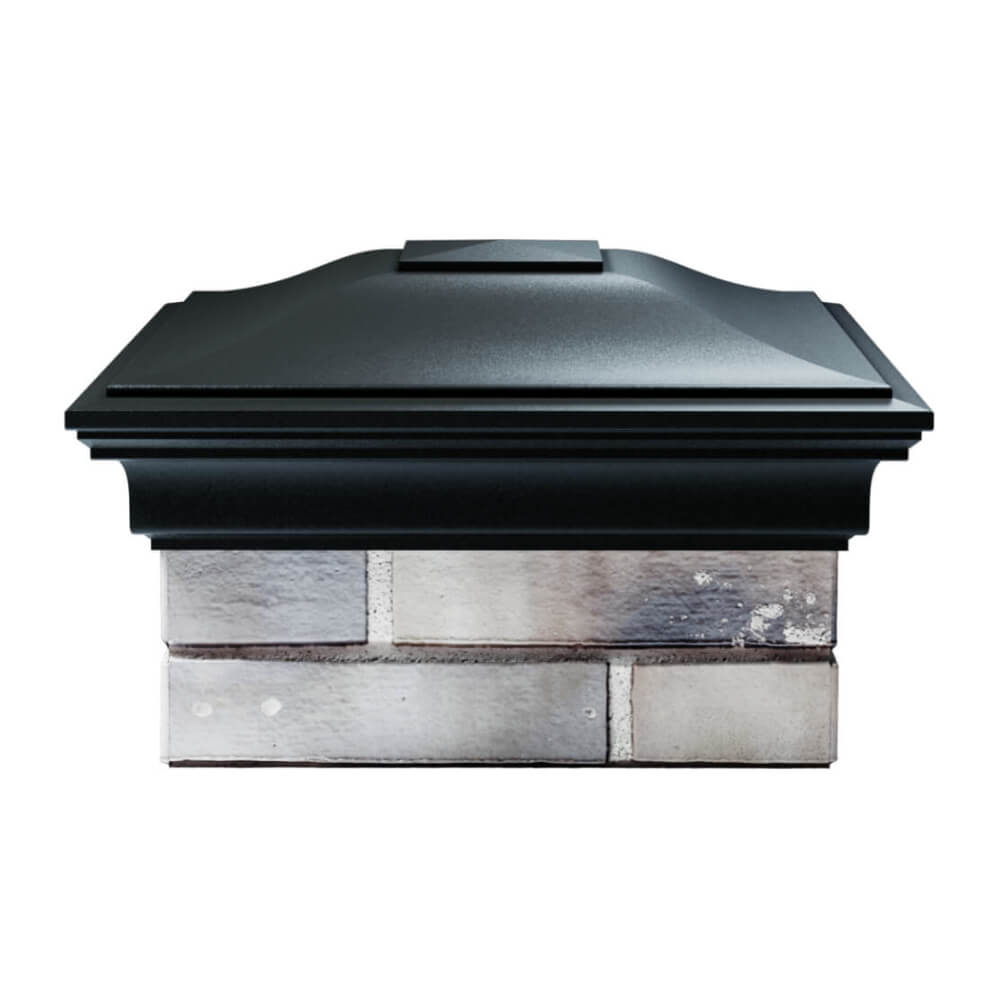 Колпак Zking Монблан Черный на столб 1.5х1.5 еврокирпича 0.7НФ (355х355мм) Сыктывкар фото