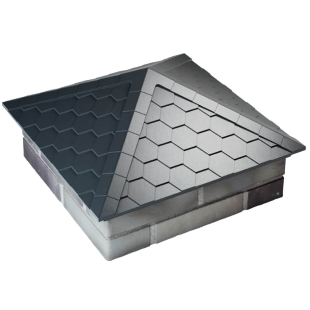 Колпак Zking Эверест Серый на столб 2х2 кирпича (535х535мм) Сыктывкар фото