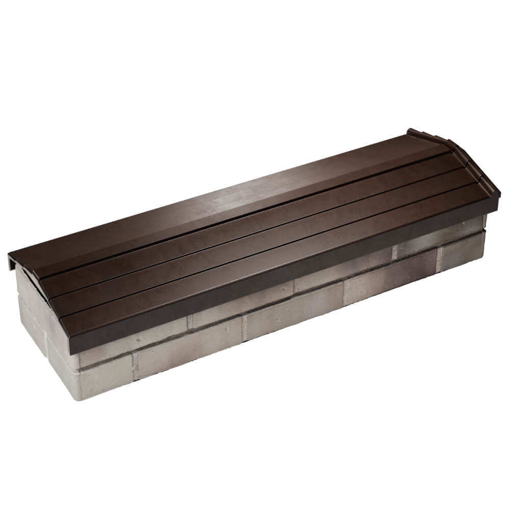 Парапет Zking Бона ХайТек Коричневый посадка на 0.5 кирпича (130мм) в Сыктывкаре фото