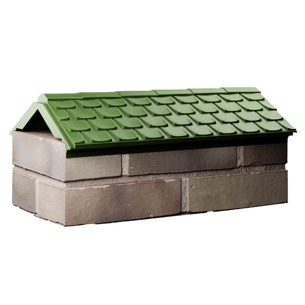 Парапет Zking Эльбрус Зеленый с посадкой на 1 кирпич (255мм) Сыктывкар фото
