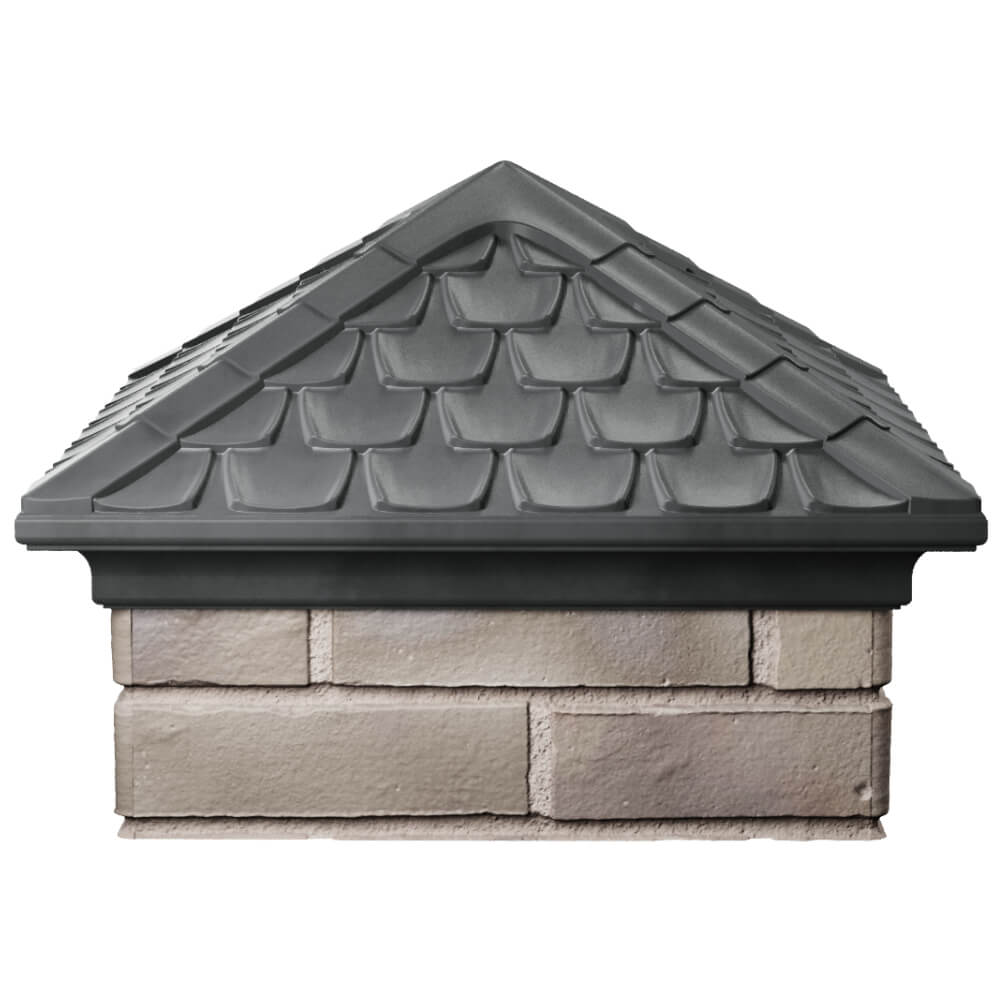 Колпак Zking Эльбрус Серый на столб 1.5х1.5 кирпича (385х385мм) Сыктывкар фото