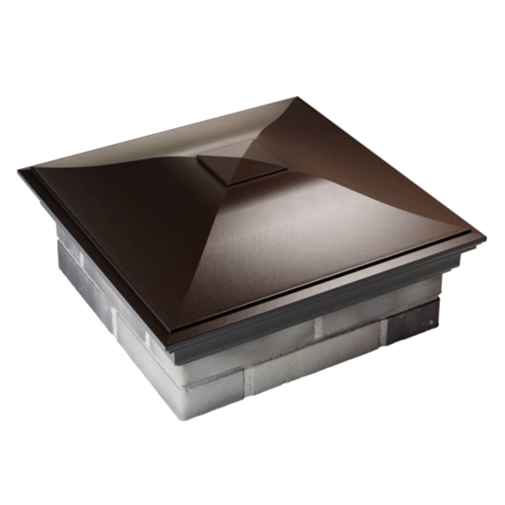 Колпак Zking Монблан Коричневый на столб 2х2 кирпича (515х515мм) Сыктывкар фото