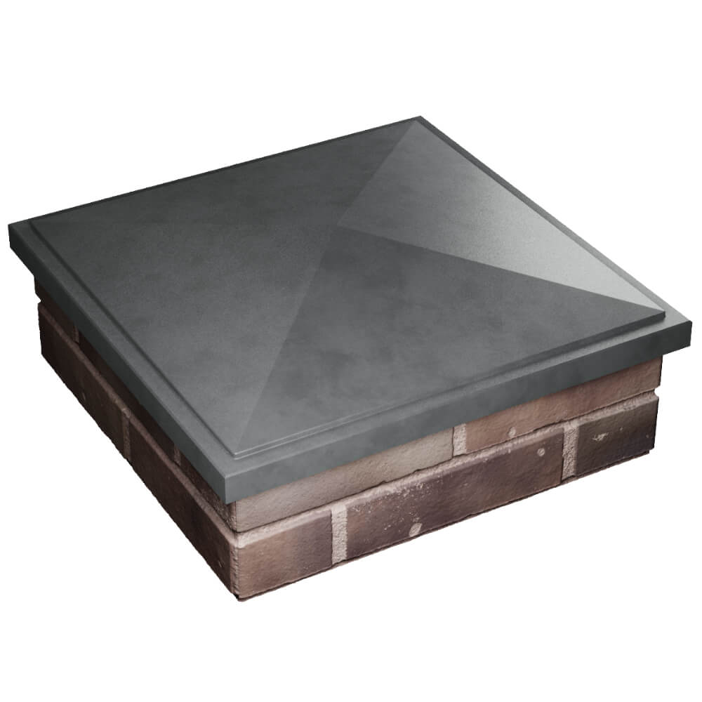 Колпак Zking БонаМоно Серый на столб 2х2 кирпича (515х515, 530х530мм) в Сыктывкаре фото