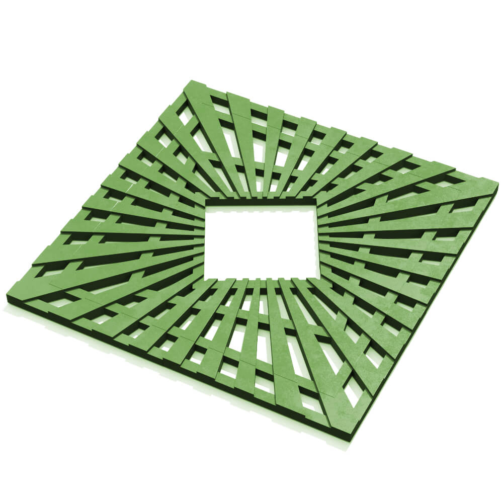 Приствольная решетка для дерева ZKING ATMOSPHERE 1.2х1.2м Зеленая в Сыктывкаре фото