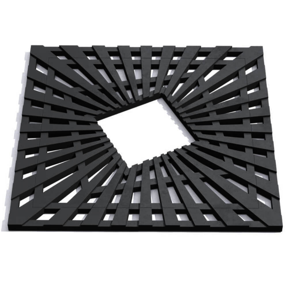 Приствольная решетка для дерева ZKING ATMOSPHERE 1.2х1.2м Черная Сыктывкар фото