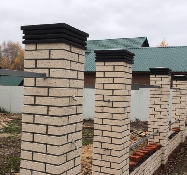 Колпак Zking Бона ХайТек Коричневый на столб 1.5х1.5 кирпича (385х385мм) в Сыктывкаре фото