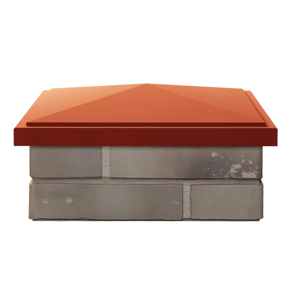 Колпак Zking БонаМоно Красный на столб 1.5х1.5 кирпича (385х385, 400х400мм) Сыктывкар фото