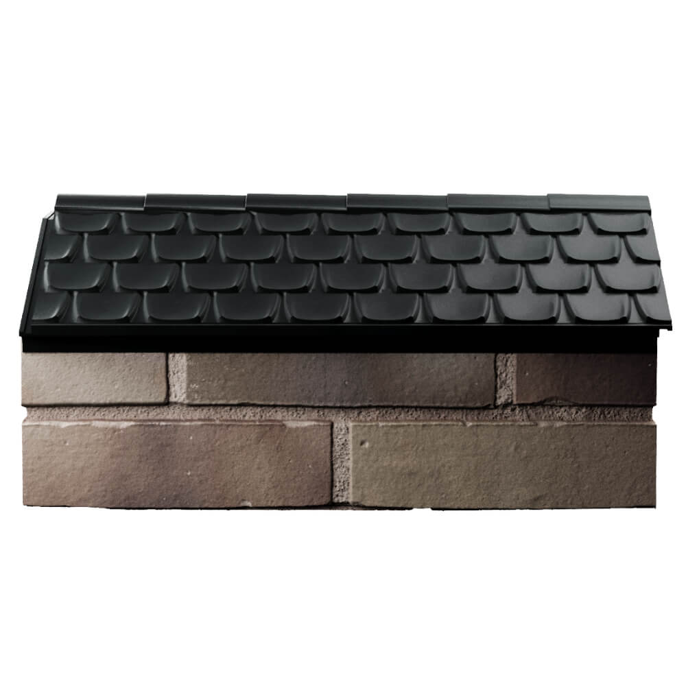 Парапет Zking Эльбрус Черный с посадкой на 1 кирпич (255мм) в Сыктывкаре фото
