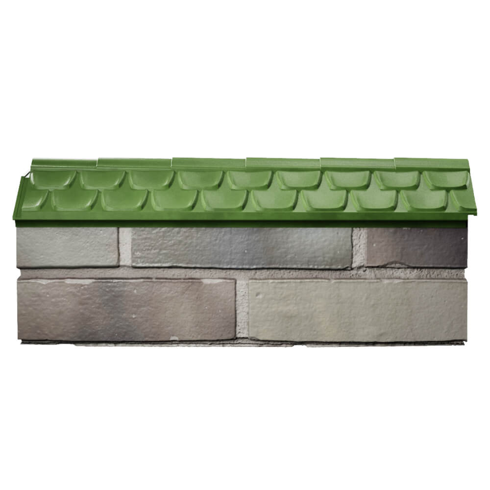 Парапет Zking Эльбрус Зеленый с посадкой на 0.5 кирпича (130мм) в Сыктывкаре фото